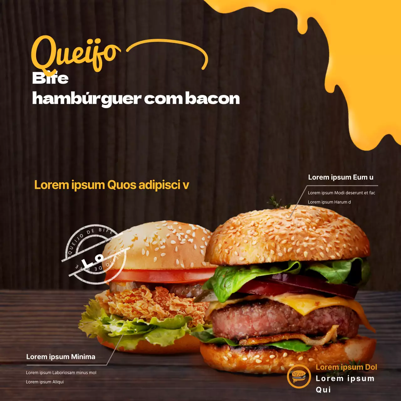 Promover o seu hambúrguer