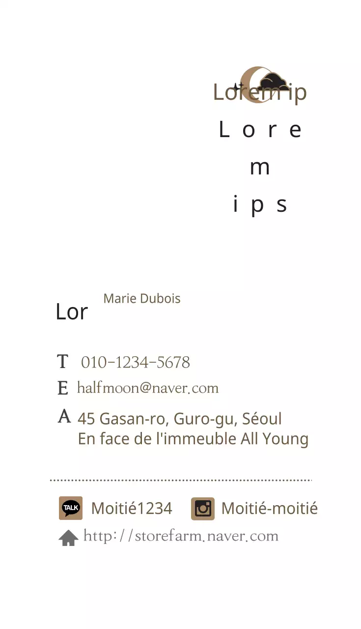 Placard à demi-lune