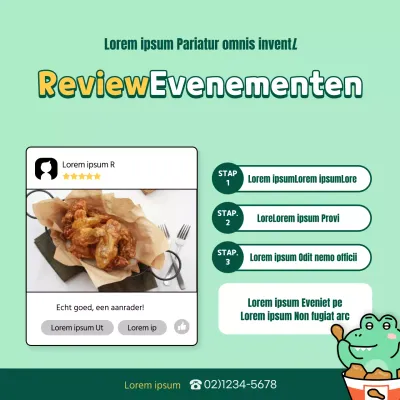 Minty cute concept bezorging fotoreview evenement