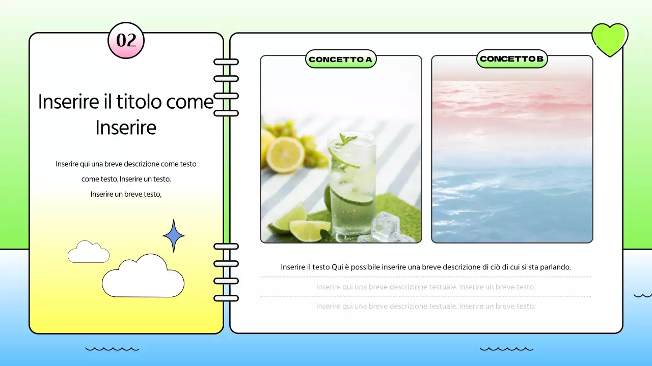 Rapporto strategico kitsch con il concetto di diario delle vacanze