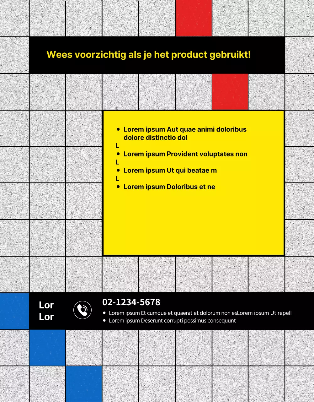 Promoot Kinderdag met een retro kleurenraster