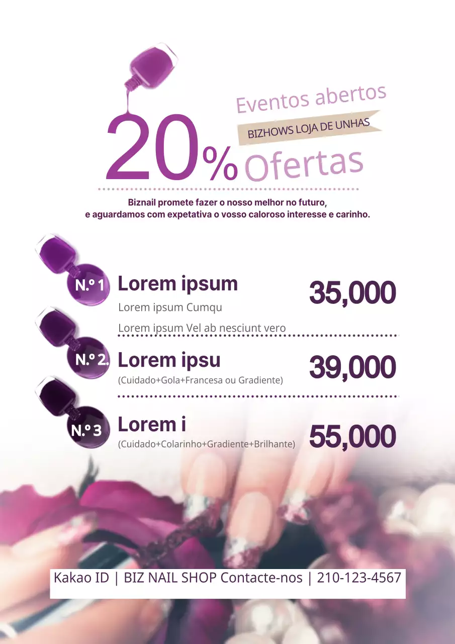 Descontos para eventos abertos