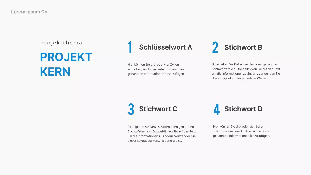 Präsentationen für die Berichterstattung