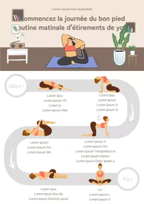 Une routine d'étirement de 10 minutes pour tous les matins avec des illustrations mignonnes