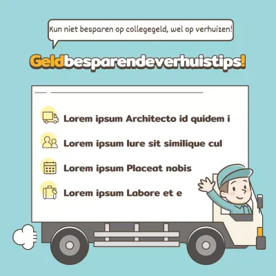 Mint en geel bewegend informatiethema