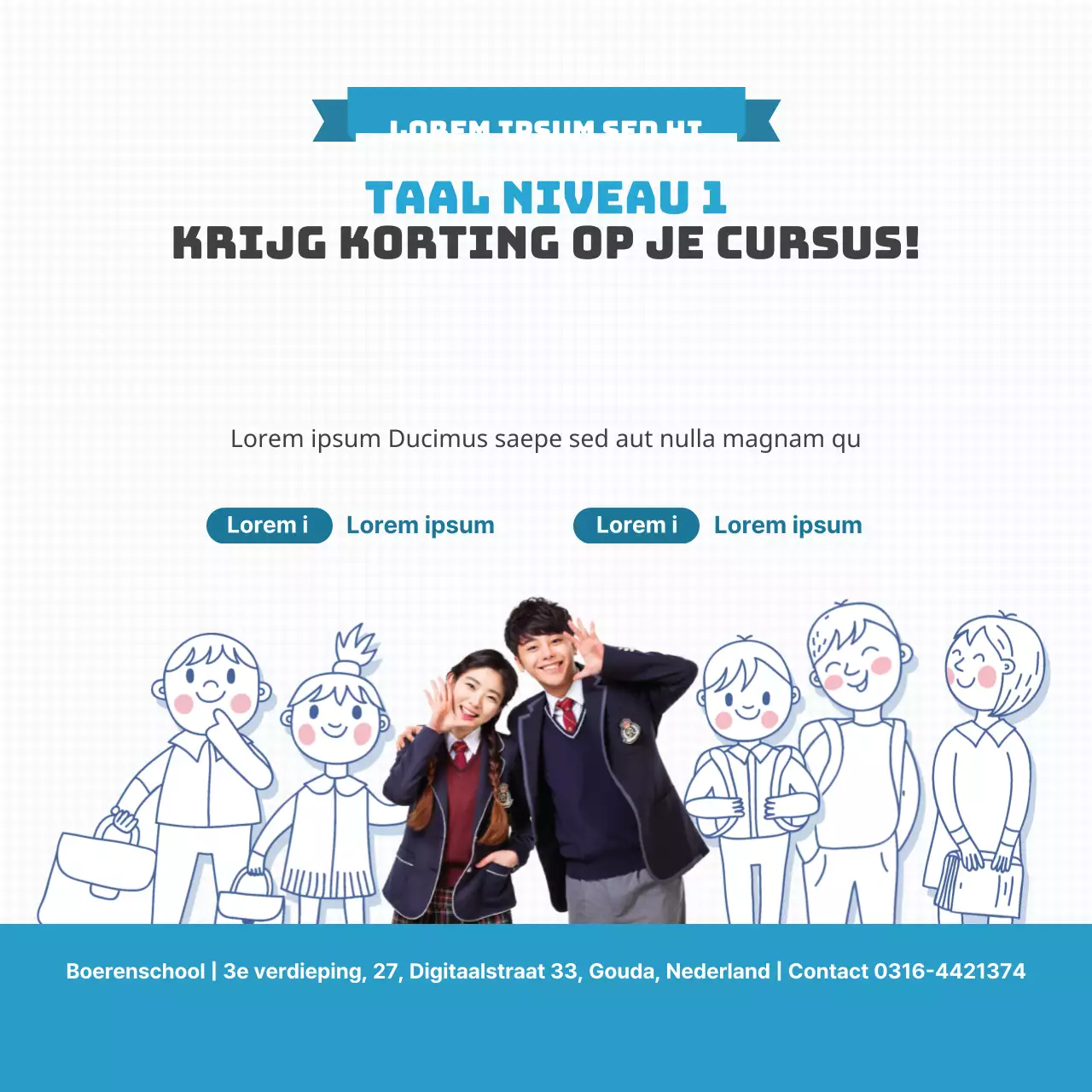 Korting op cursusgeld