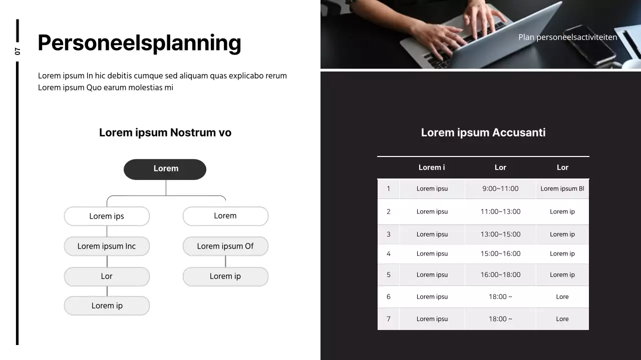 Rapport over standplanning in zwart-wit