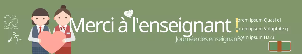 Merci à l'enseignant