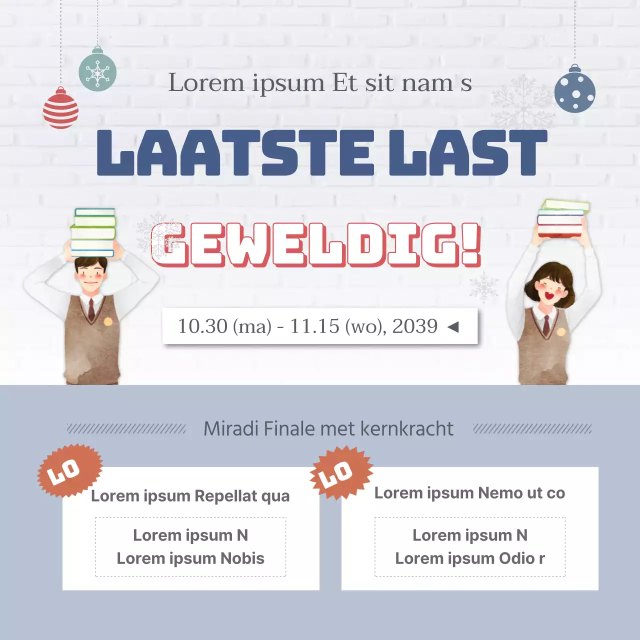 Een laatste zetje voor de toppositie