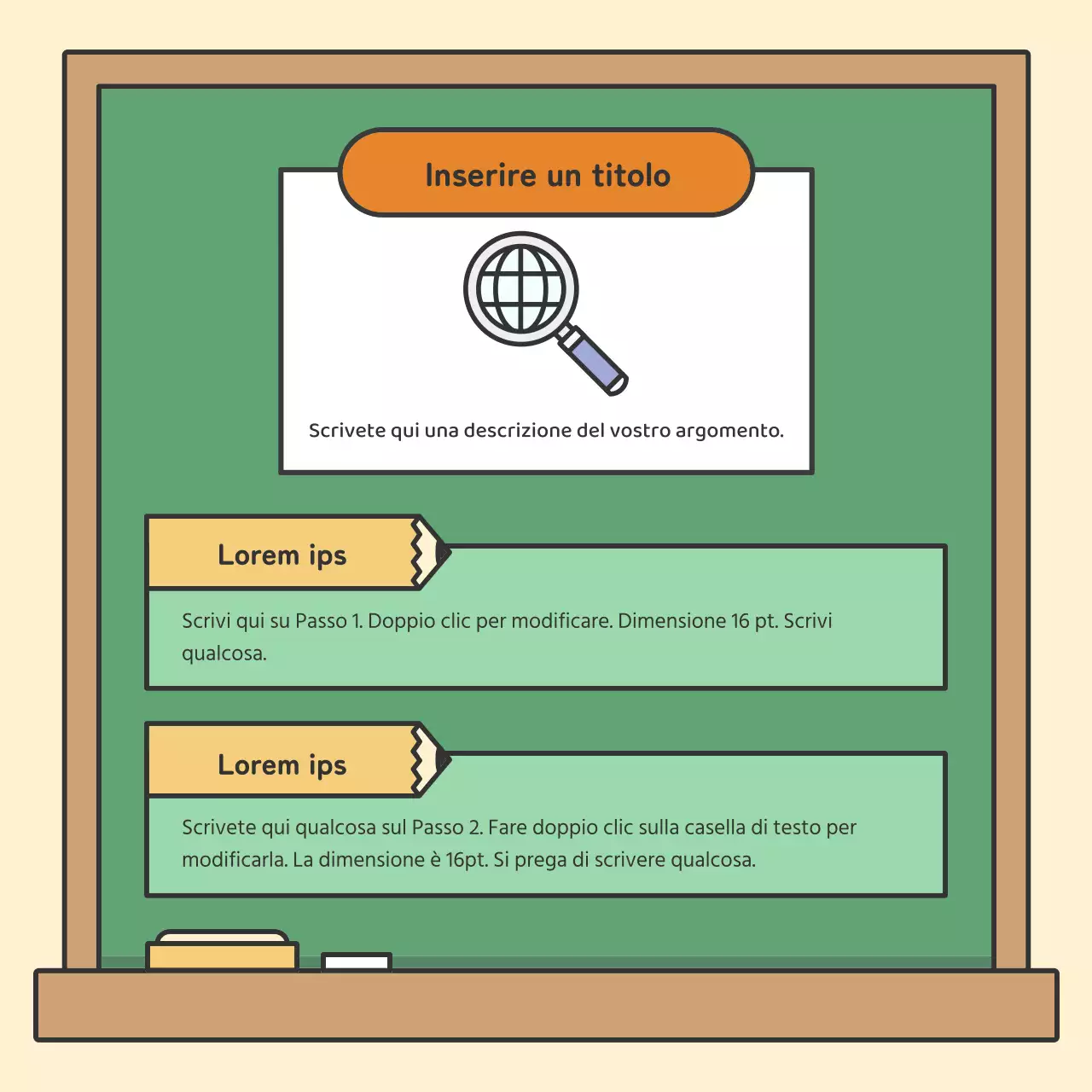 Schede didattiche con gesso colorate e simpaticheNews