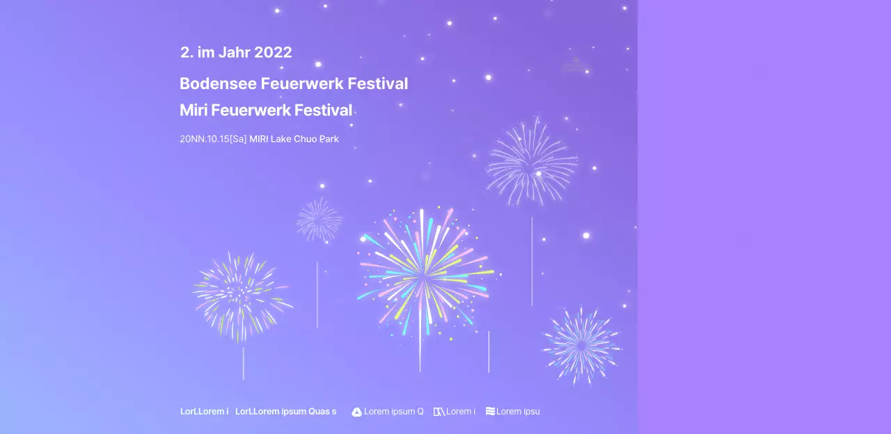 Farbverlaufshintergründe und Sterndesigns für Feuerwerke