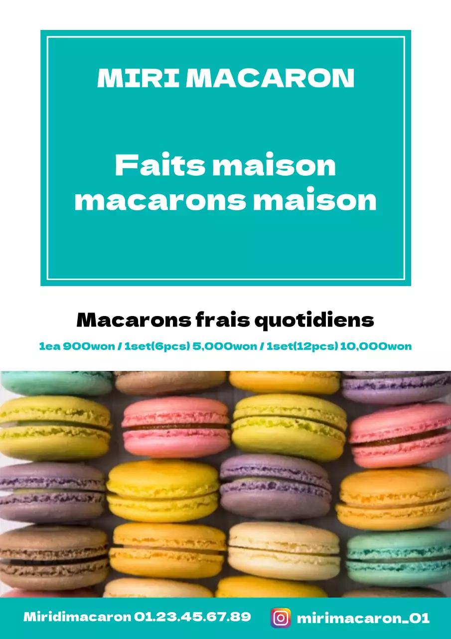 42898_Promouvoir un menu de macarons faits maison