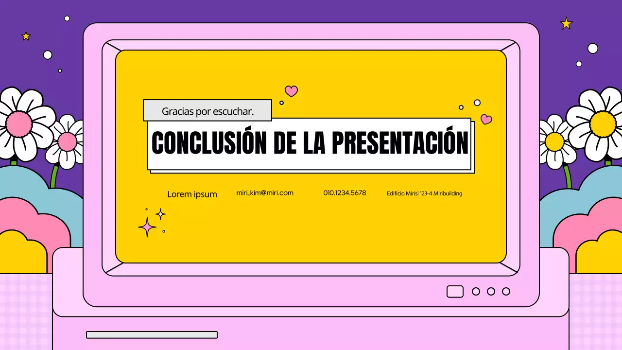 Un plan de negocio kitsch en rosa y morado