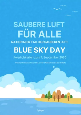 Event-Ankündigung mit Himmel und ruhige Natur Illustration Hintergrund V2