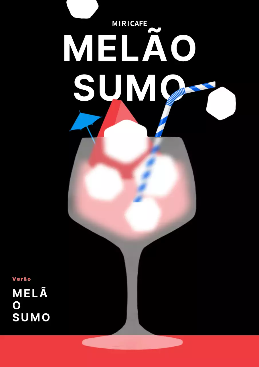 Sumo de melancia Black Coral Glamorphism
