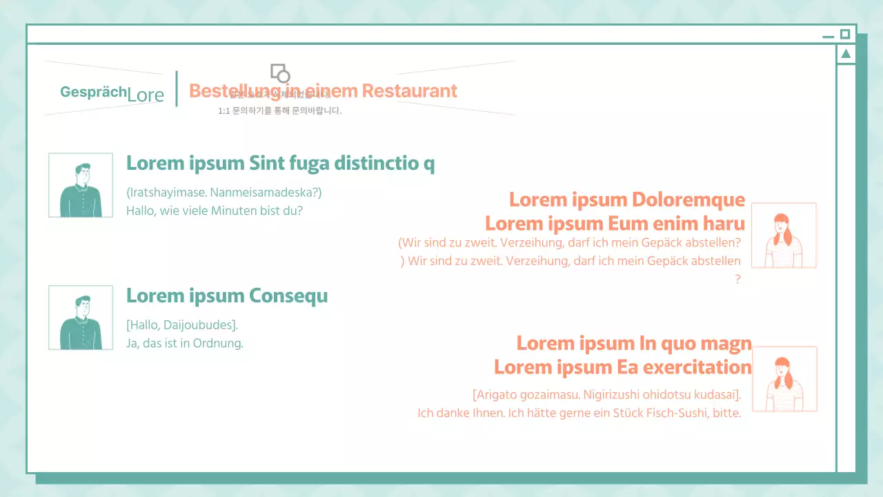 Eine einfache japanische Lektion in Minze und Orange