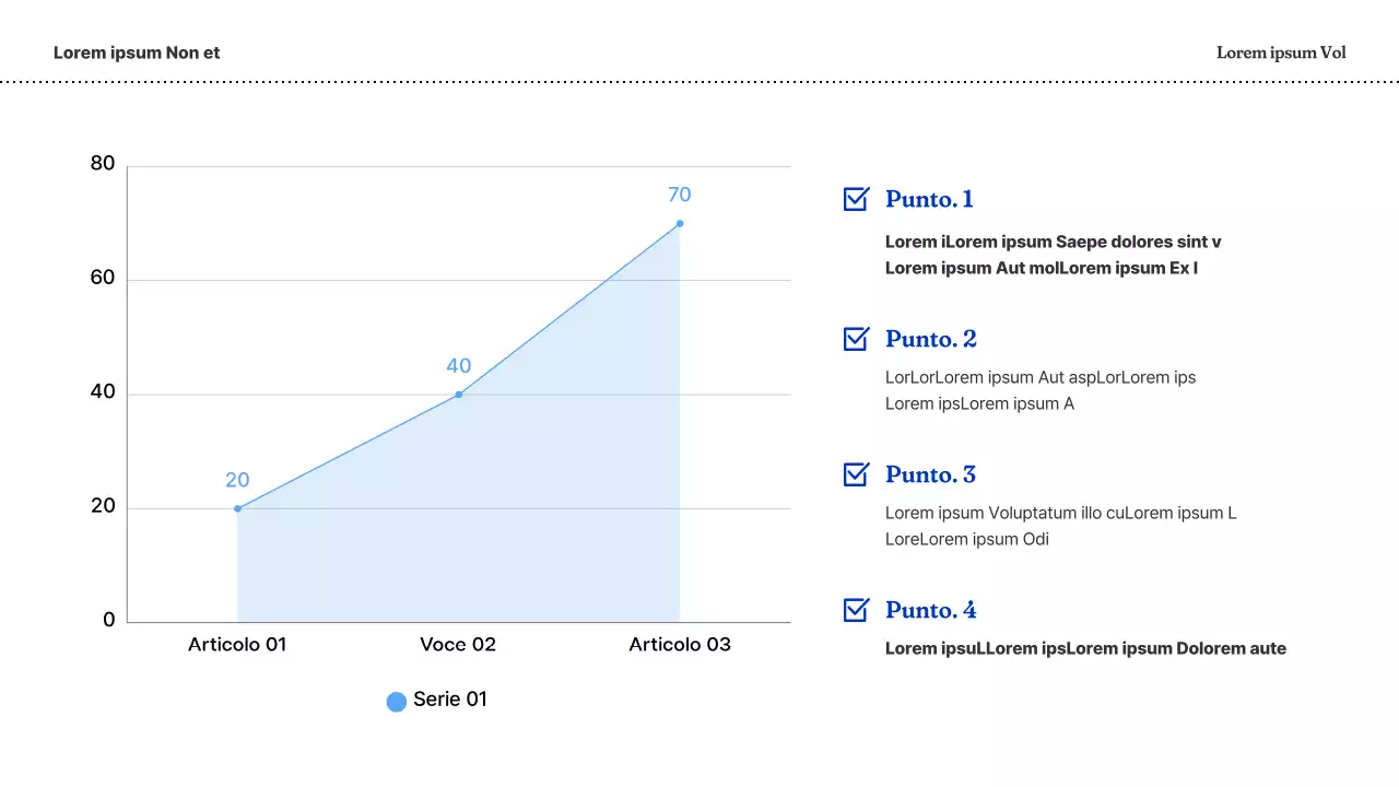 Un semplice business plan in blu