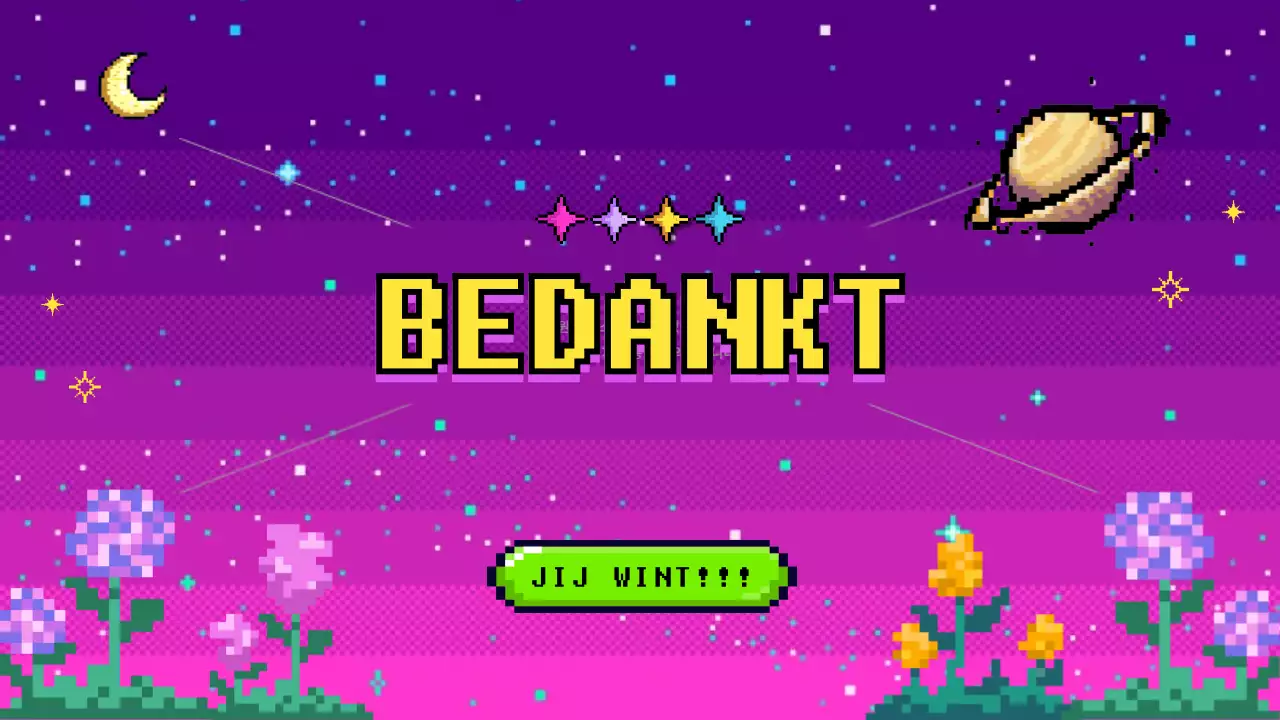 Cybernetische spellen in paars en roze promoten