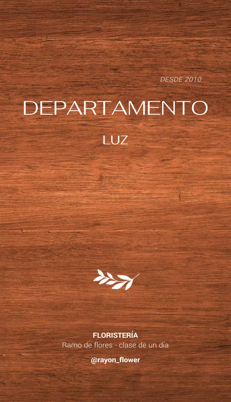 Una sencilla ilustración de una hoja blanca con una flecha para indicar la ubicación de una floristería