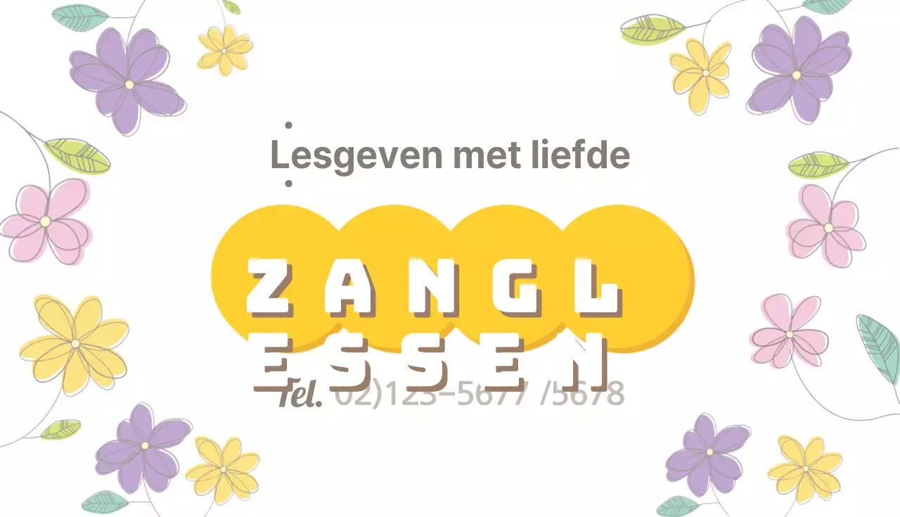 Zangles met liefde