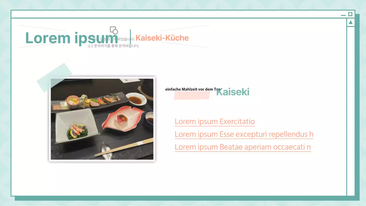 Eine einfache japanische Lektion in Minze und Orange