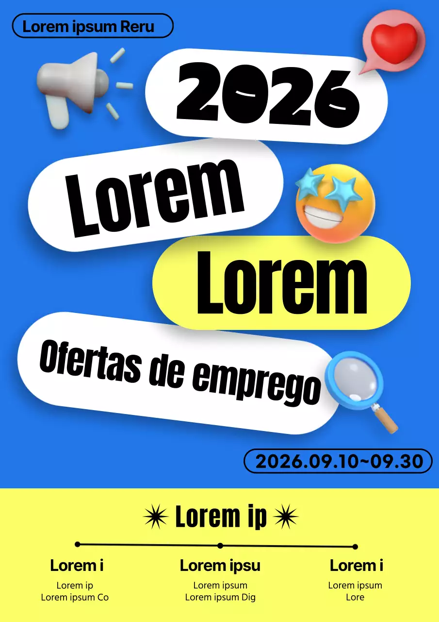 Promover as vagas de estágio de verão em azul