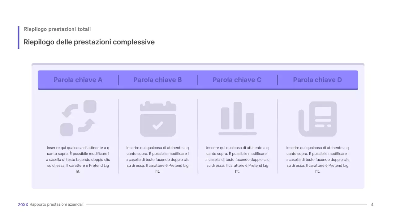 Kit di presentazione aziendale viola, concetto di interfaccia utente tridimensionale