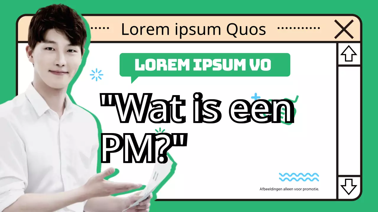 Interview in een groen schoon internet vensterthema