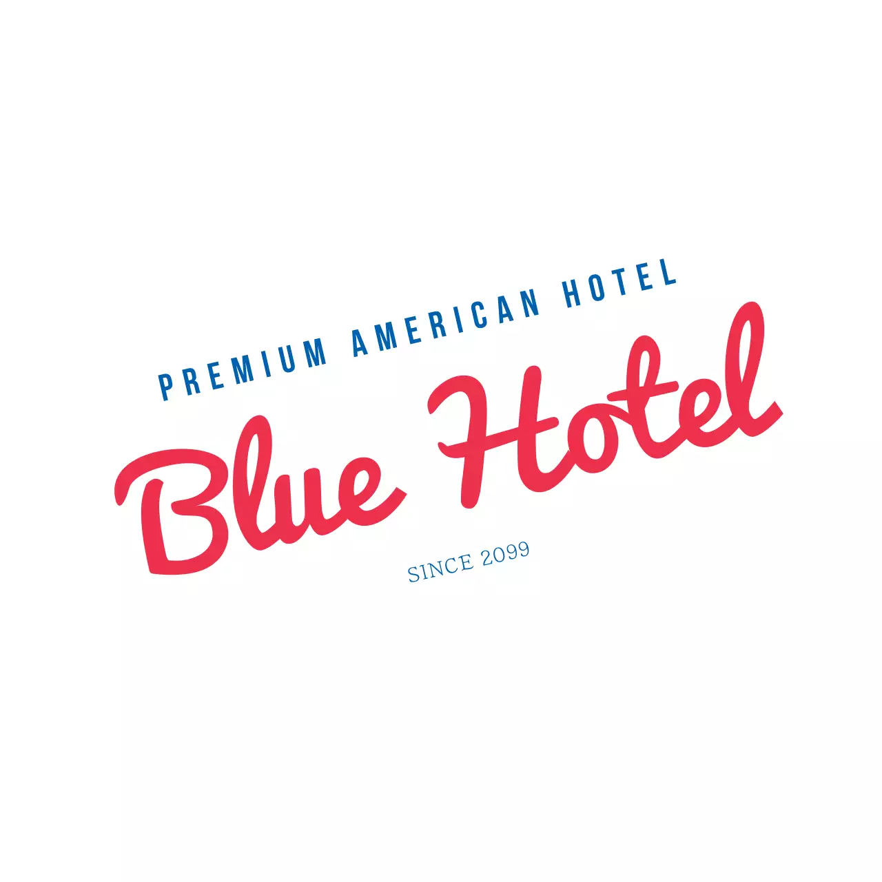 白 シンプル ホテル ロゴ