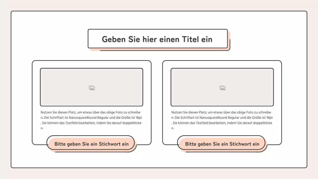 Pädagogisch mit Punktformen in Rosa und Beige