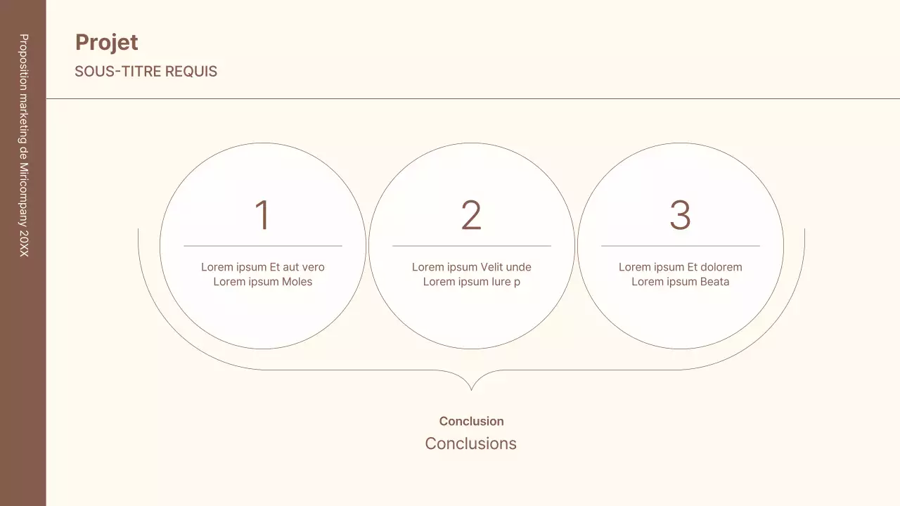 Un kit de concept d'entreprise avec des lignes minimalistes et simples en marron.