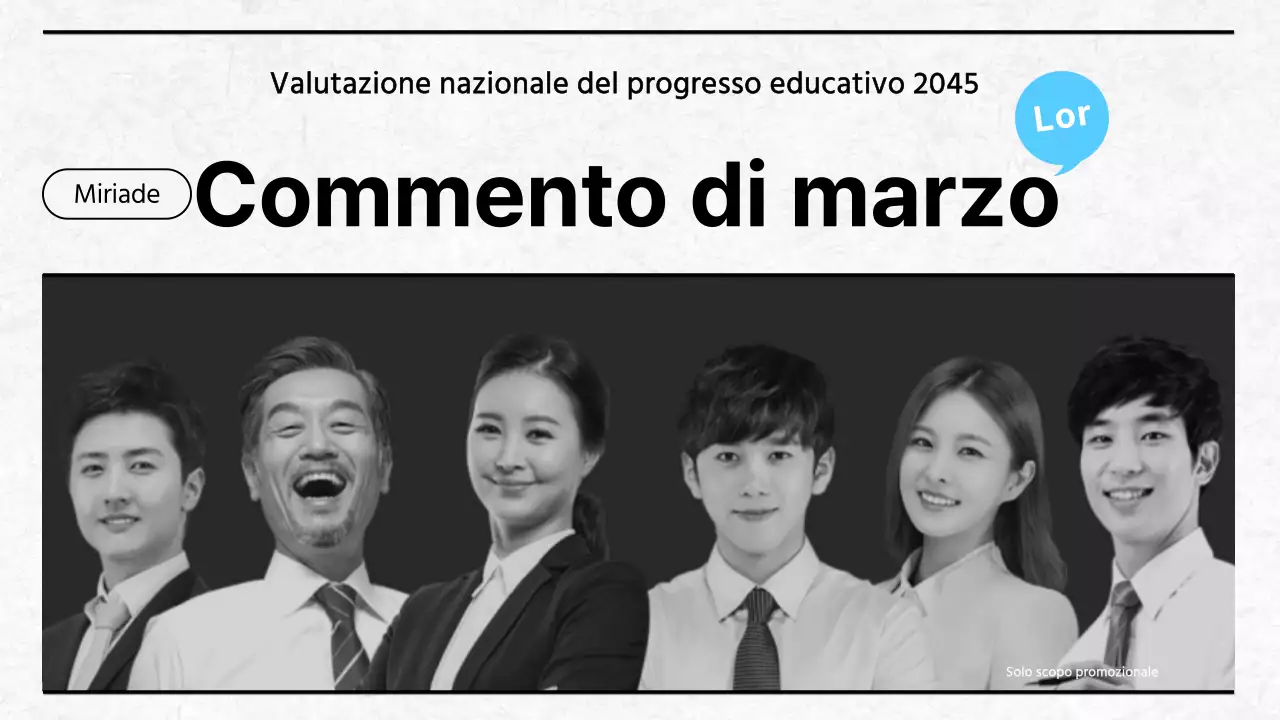 Miniatura di YouTube di una semplice lezione di commento a un test simulato in bianco