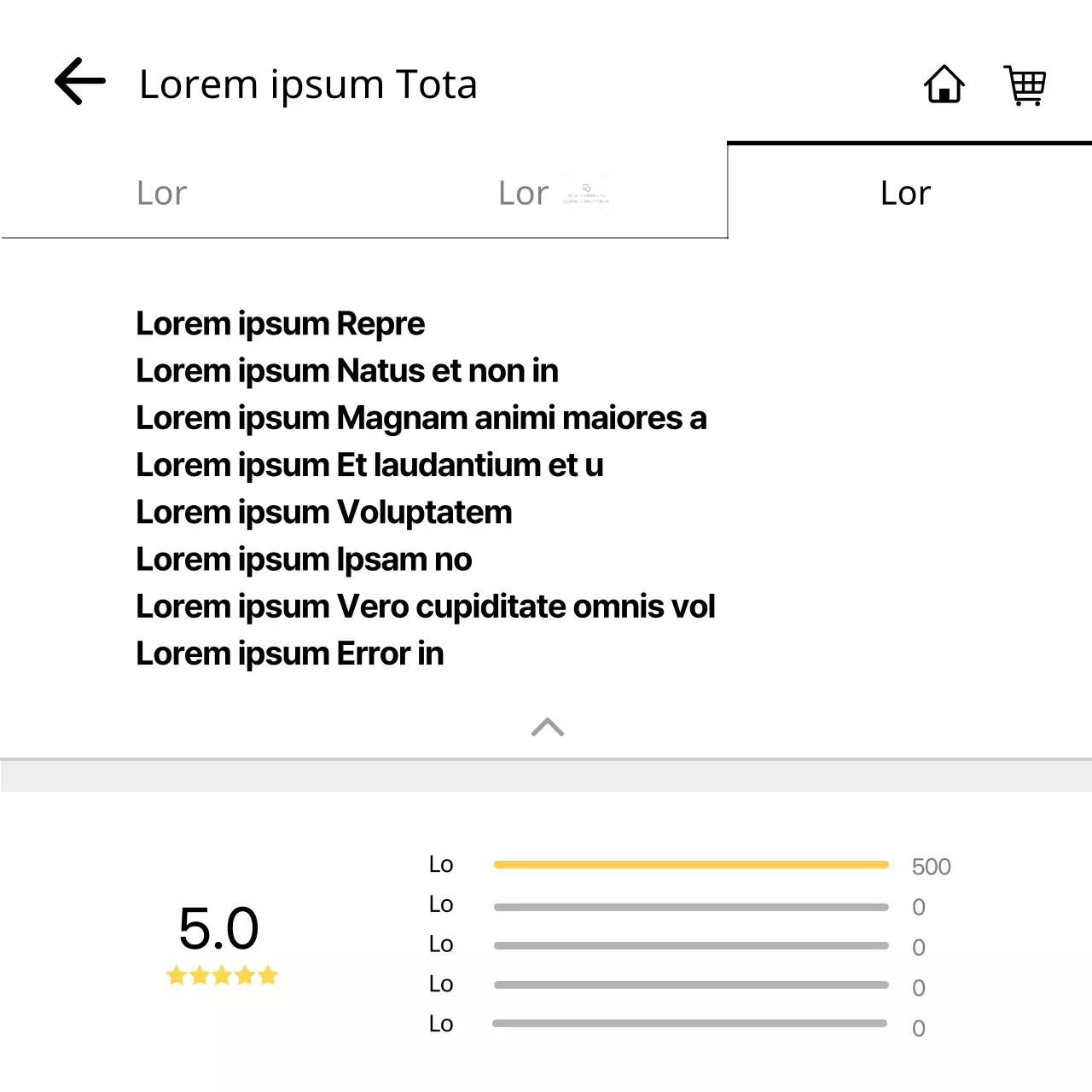 Een etnische recensieparodie van grappige bezorging met gele vijfsterrenbeoordelingen