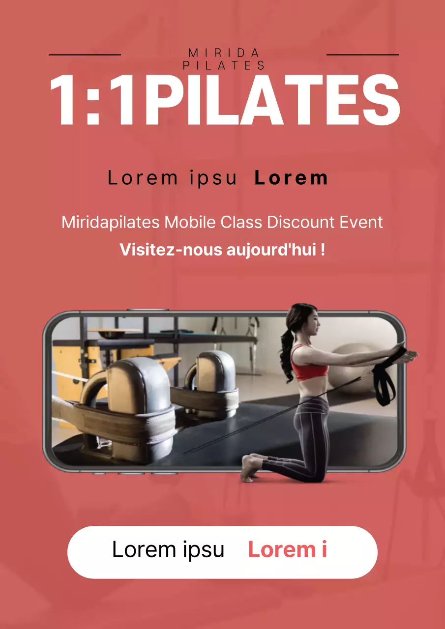 Promouvoir le recrutement de Pilates en rouge