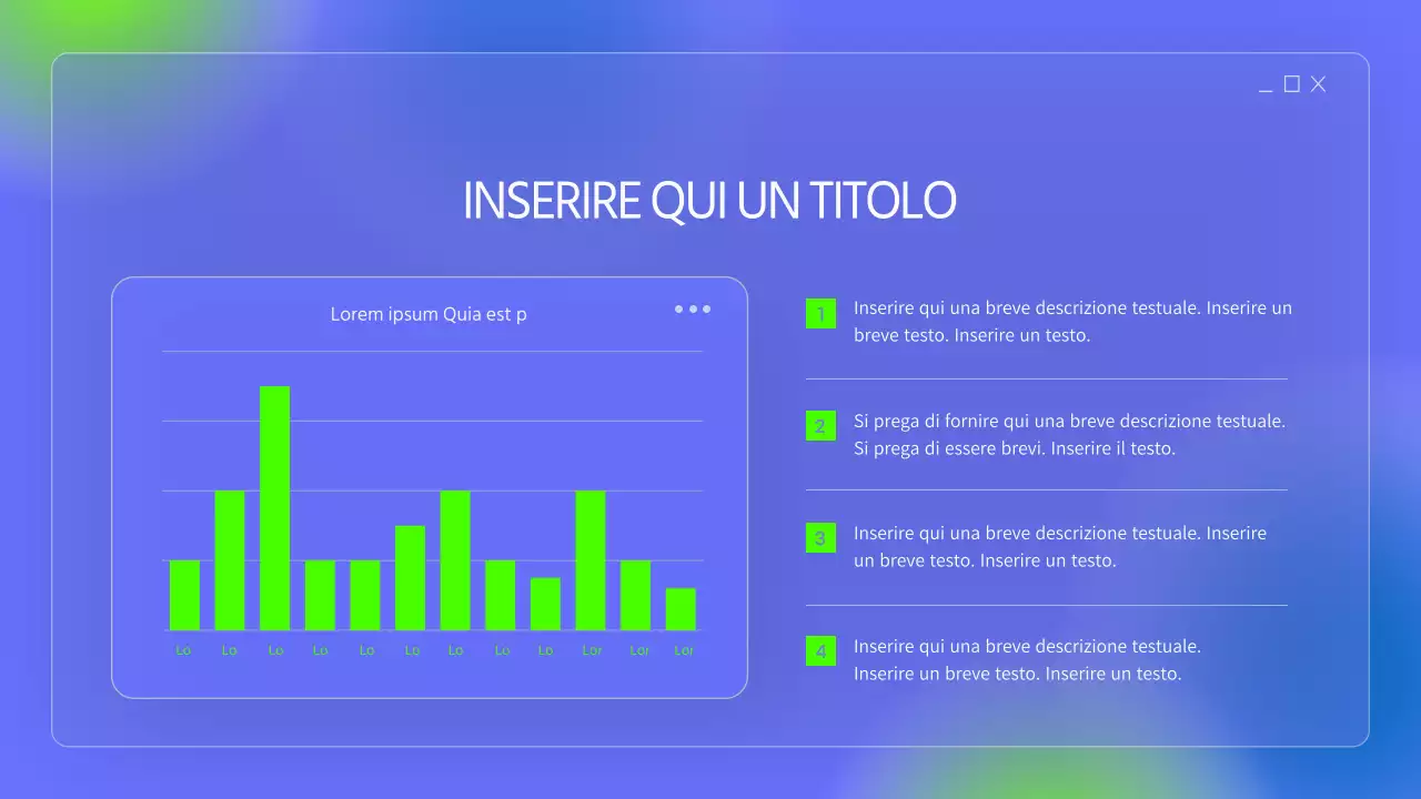 Cartelle semplici nei colori blu e fluorescenti