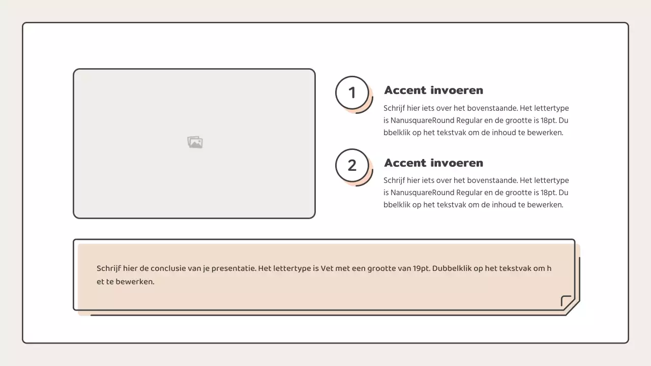 Educatief met puntvormen in roze en beige