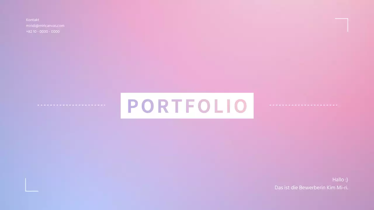 Einfache Mappe mit malvenfarbenem Farbverlauf