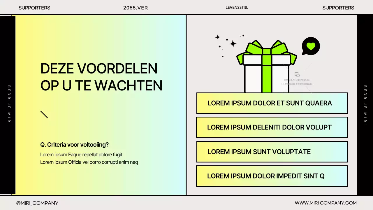 De eenvoudige bedrijfspresentatie van Gradient