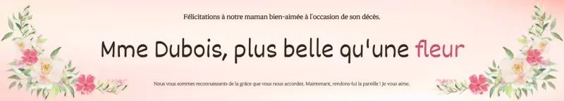 Ses parents, Hee-yeon et Hee-yeon Ko, ont créé un fond dégradé chaleureux avec des illustrations de bouquets et de la calligraphie.