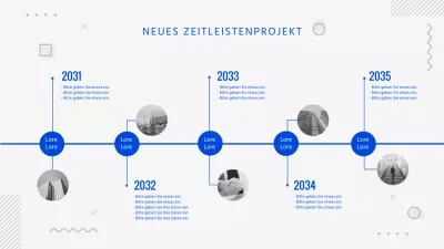 Grey Blue Timeline Project Infografik Unternehmensgeschichte NEW TIMELINE PROJECT