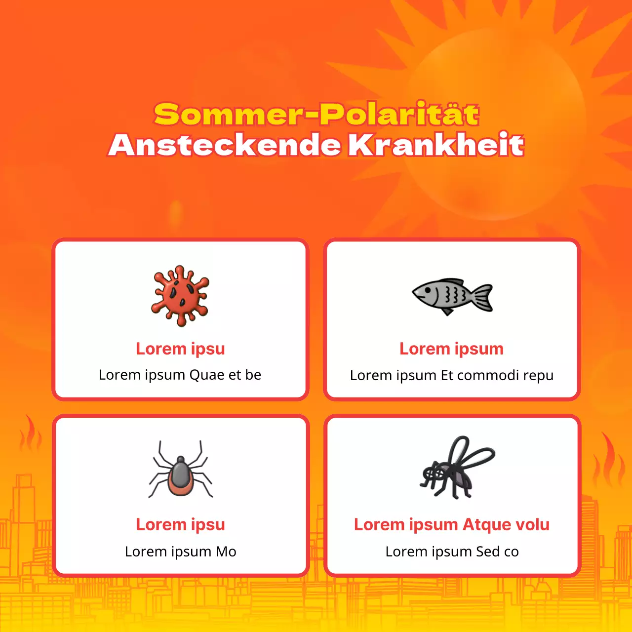 Das Orange und Blau der sommerlichen Hitzewellen Wie man mit der Hitze zurechtkommt Gesundheitstipps zur Vorbeugung erklärt