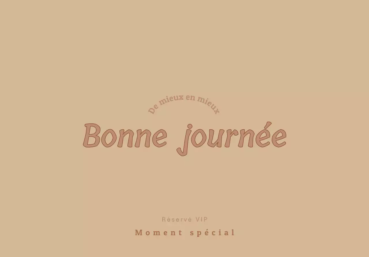 Pour des lettres VIP de marque avec une écriture beige et luxueuse