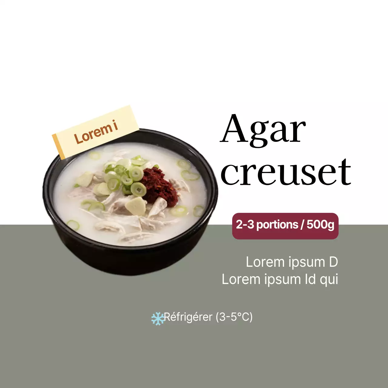 Creuset d'agar