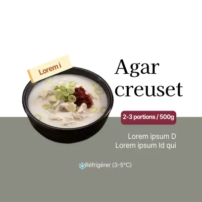 Creuset d'agar