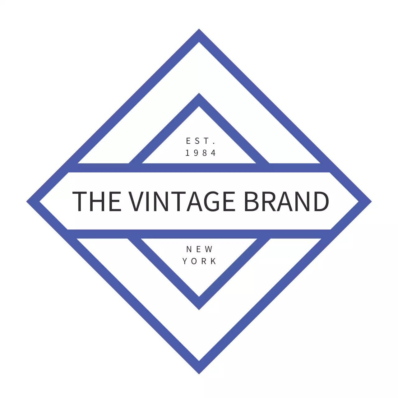 青 シンプル ブランド ロゴ