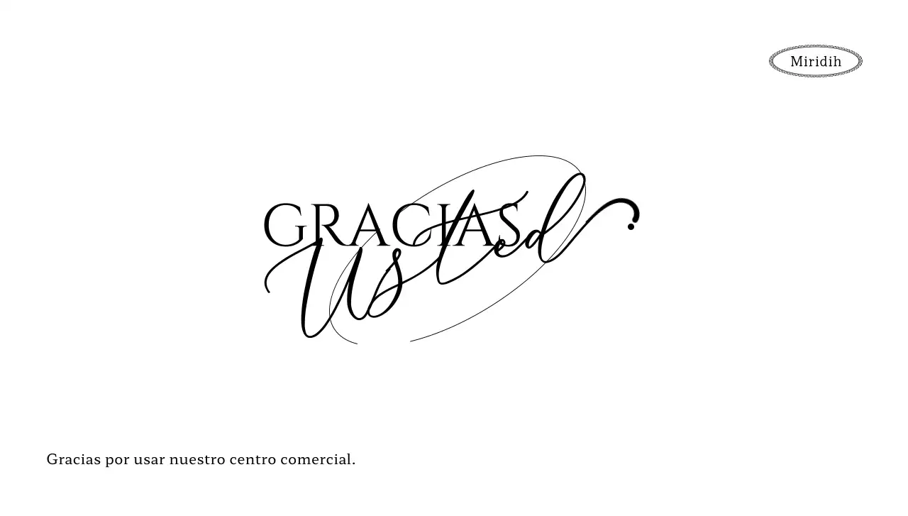 Sobre de tarjeta postal con la marca, texto de agradecimiento al cliente e ilustración circular