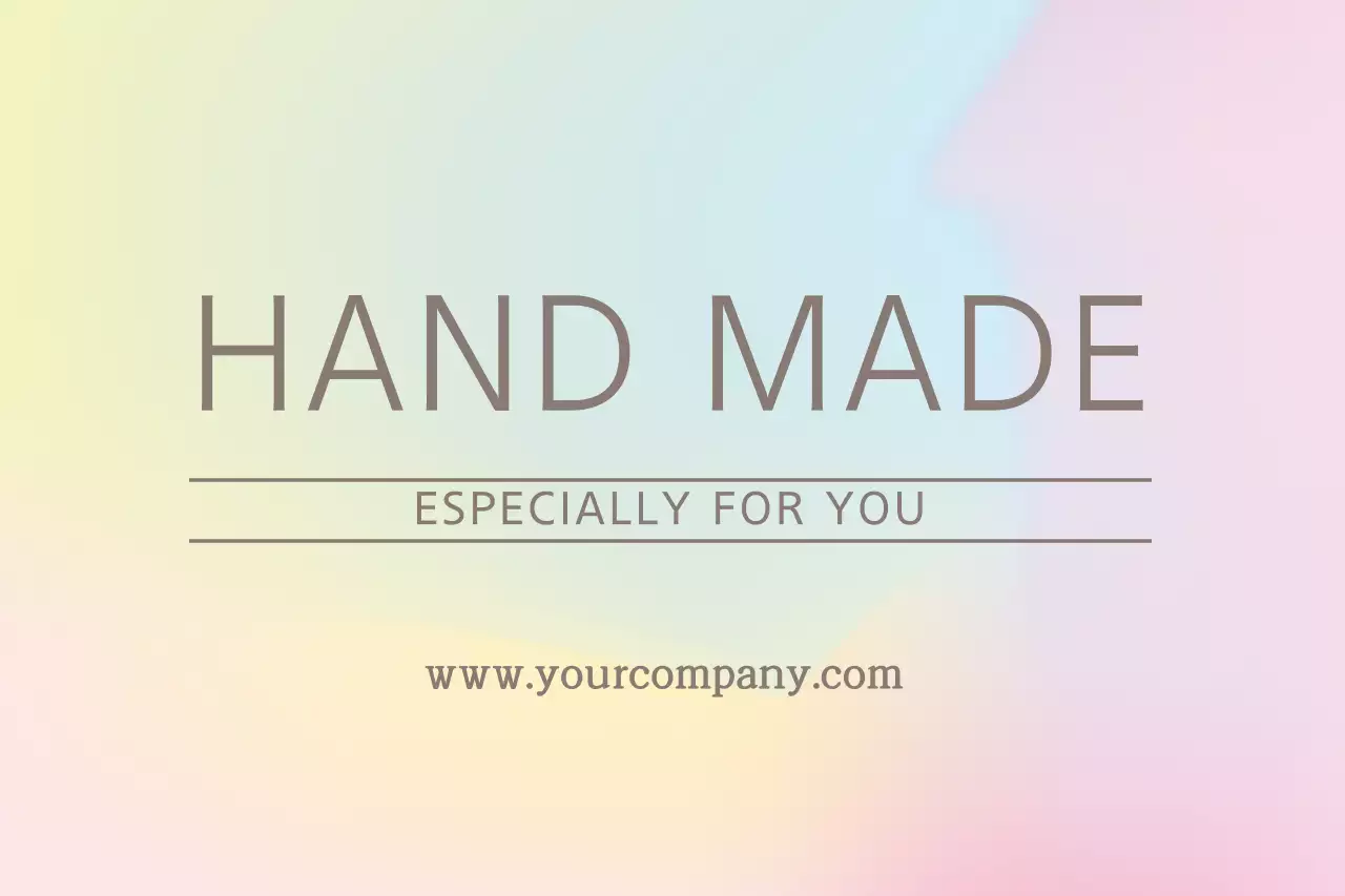 パステル シンプル ハンドメイド ラベル ファンシーバナー
