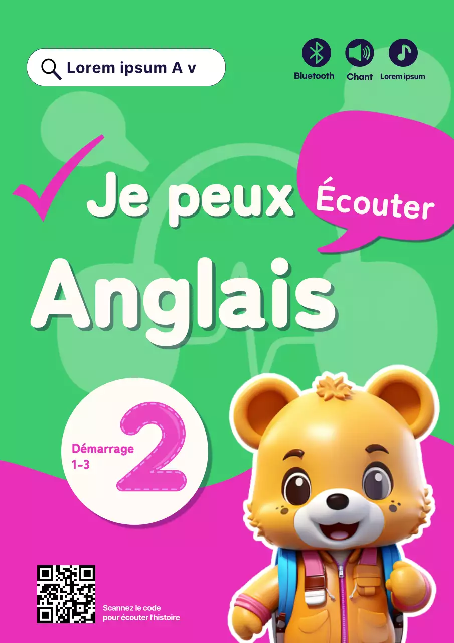 Promouvoir l'enseignement de l'anglais avec une touche de jaune et de bleu