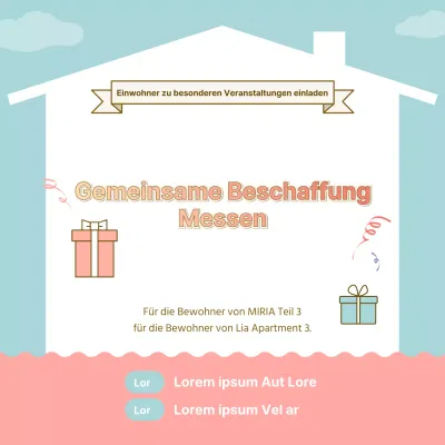 Himmelblau Wohnung Mieter Co-Kauf Messe Veranstaltung Social Media