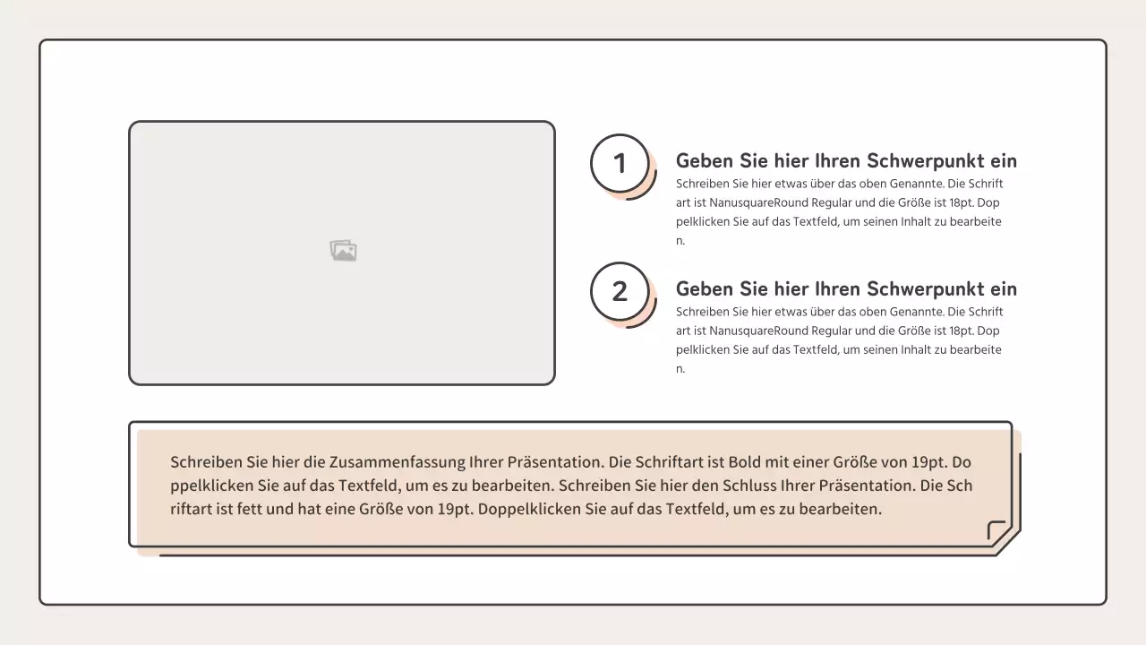 Pädagogisch mit Punktformen in Rosa und Beige